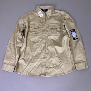 Walls Workwear Field Safari Shirt Jacket Women's Medium Driftwood Tan Button NWT